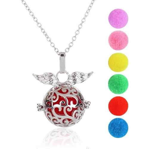 Antique Geometric Gold Silver Plated Pendant Necklace Women Essential Oils Diffuser Necklace Dainty Charming Jewelry Gifts