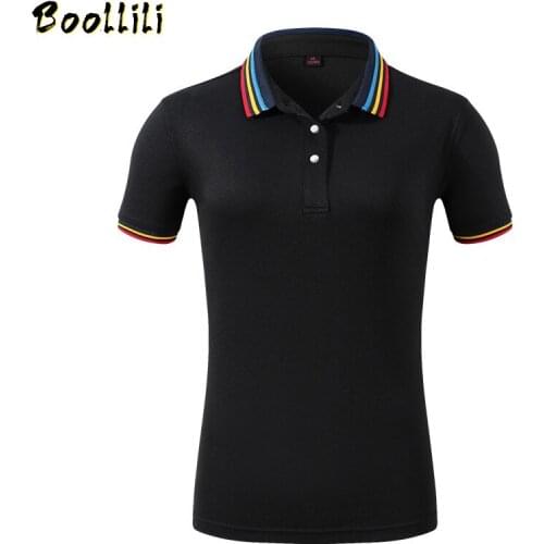2020 Summer Fashion Polo Shirt Women New Casual Short Sleeve Slim Polos Shirts Tops Female Cotton Clothes