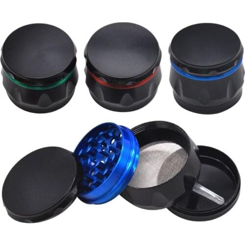 Tobacco Weed Grinder 4 Layers Metal Cigarette Tobacco Machine Grass Herb Crusher Smoking Accessories