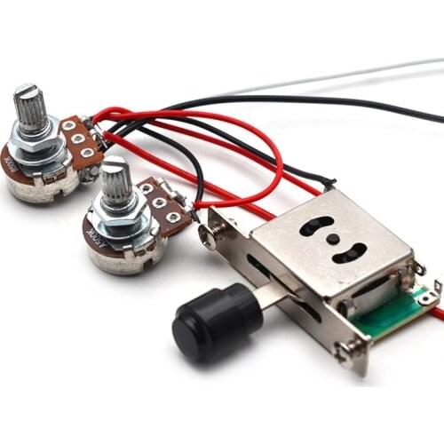 TL electric guitar line assembly A / B500K Potentiometer 15MM length handle 1V1T three gear switch guitar accessory