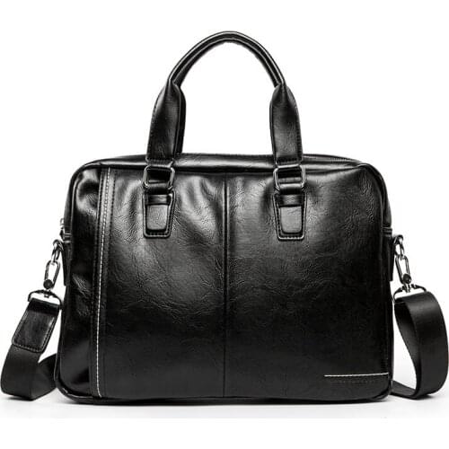 Xiao.p High Quality Pu Leather Men Handbags Casual Messenger Bags Male High Capacity Vintage Single Shoulder Crossbody Bag