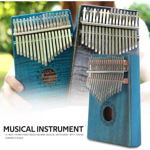 17 Keys Wood Mahogany Kalimba Thumb Piano Finger Percussion Musical Instrument Quality Musical Instrumentos Musicales