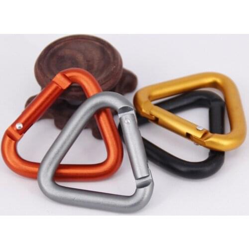 500PCS Carabiner Outdoor Camping Hiking Keychain Snap Clip Hook Kettle Buckle Carabiner Accessories F189