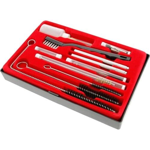 23pcs Dual-Action Airbrush Compressor Kit Air Brush Paint Gun Cleaning Tool Brush Needle Mouth Repair Tool Kit