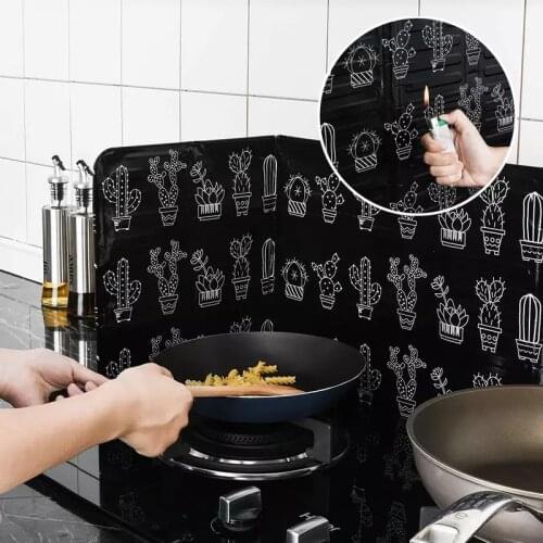 Aluminum Foldable Splatter Screen Kitchen PreventOil Tool Gas Stove Baffle Plate Frying Pan Oil Splash Protection Screen Home