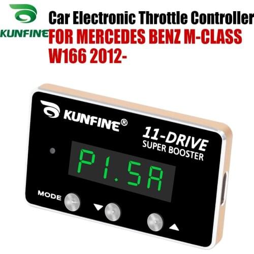 KUNFINE Car Electronic Throttle Controller Racing Accelerator Potent Booster For BENZ M-CLASS W166 2012-After Tuning Parts