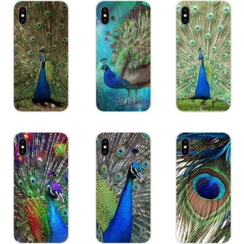 Accessories Phone Cases Covers For Huawei Honor 4C 5C 6X 7 7A 7C 8 9 10 8C 8S 8X 9X 10I 20 Lite Pro Peacock feather