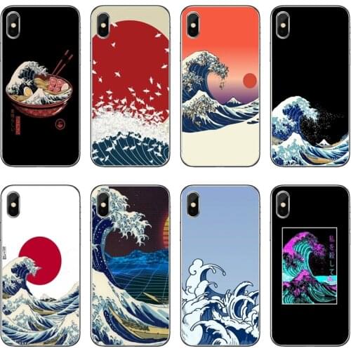 For Xiaomi Redmi 9T 9C 9A 7 7A K20 6 6A S2 Redmi Note 9S 9T 9 8 8T 7 6 5A Pro Wave Art Japanese style Accessories Phone Case