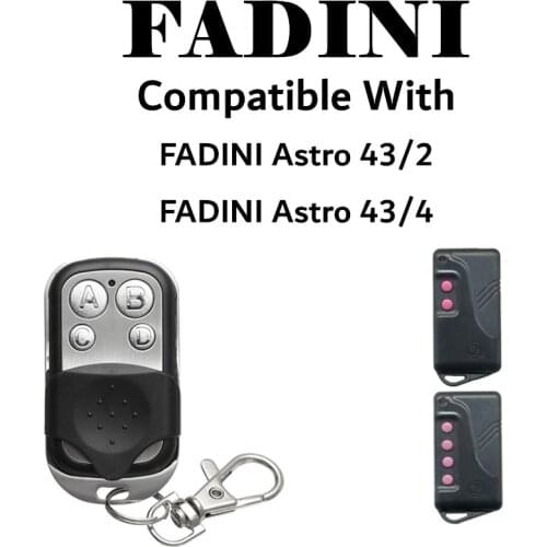 FADINI ASTRO-43-4 remote control 433.92mhz gate garage door FADINI remote control 433mhz