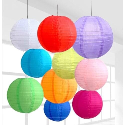 14inch 35cm round waterproof cloth lantern Festival Supplies Birthday Wedding Party Decoration gift craft DIY Lampion Lantern