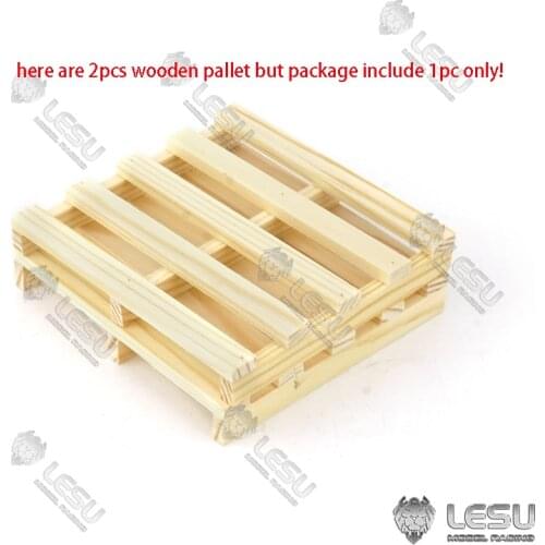 LESU 1/14 Wooden Pallet 1PC for Forklift TAMIYA Tractor Truck Trailer Model TH16512-SMT5