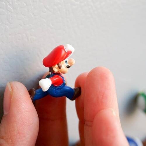 10 only 3D cute super Mario decorated Fridge magnets creative magnetic stickers refrigerator to stick home