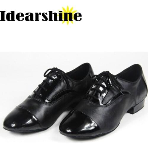 Men Teenager Modern Ballroom Tango Latin Dancing Shoes Heel 2.2 cm Man Dance Shoes #6192