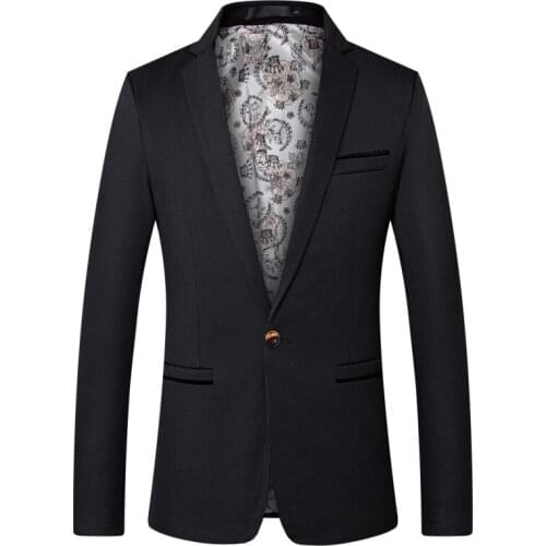 Men Black Suit Jackets Formal Wear Dress Blazers Coats Good Quality Male Large Size Outwear Smart Casul Suit Jackets And Coats 5