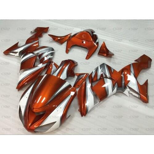 Ninja ZX 10r 2006 - 2007 Body Kits ZX-10r 07 Fairing Kits Ninja ZX 10r 07 Orange White Silver Fairing