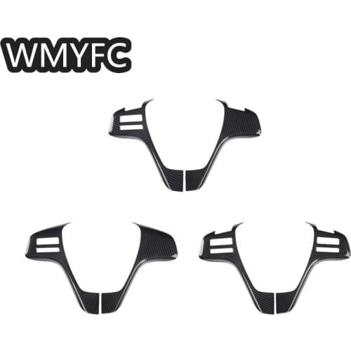 ABS Car Interior Steering Wheel Cover Trims Stickers Accessories Car Styling Moldings For Mazda 6 2009-2013