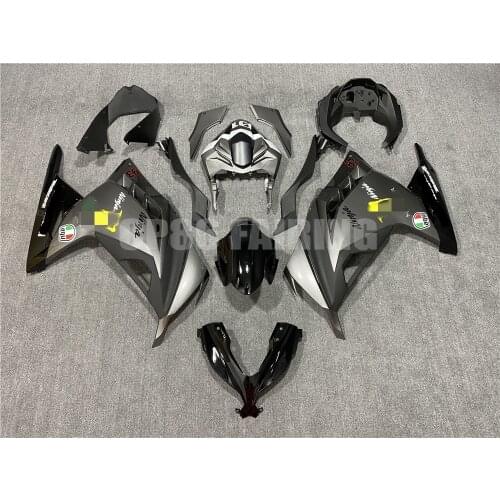 New ABS Whole Motorcycle Fairings kits Fit for Ninja300 EX300 2013-2017 13 14 15 16 17 Injection Bodywork Silver Color