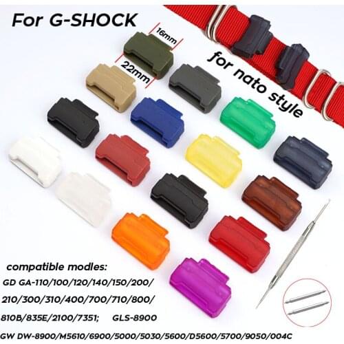 Watch Band Connector for Casio G-SHOCK DW6900 5600 GA110 Clear TPU GSHOCK Adapter Connectors DIY Watchband Converter 16mm-22mm