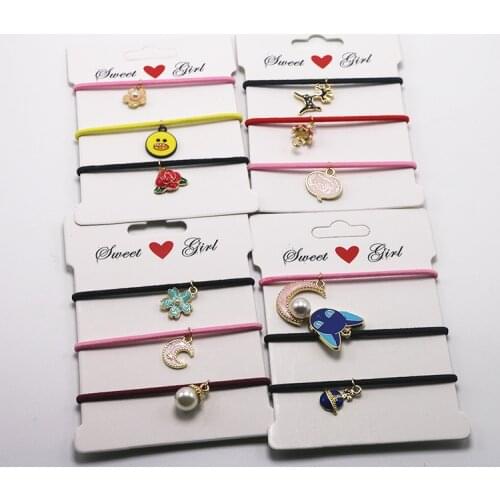 Small pendant baby girls kids elastic hair rubber bands ring kids girls hair ties accessories for children scrunchy headwear