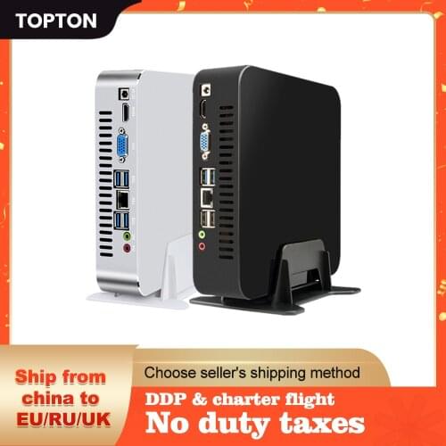 TOPTON Mini PC i7 9700 i5 9400 i3 9100 Gaming Computer Windows 10 Desktop Gamer PC linux intel Nettop Barebone HTPC UHD630 WiFi