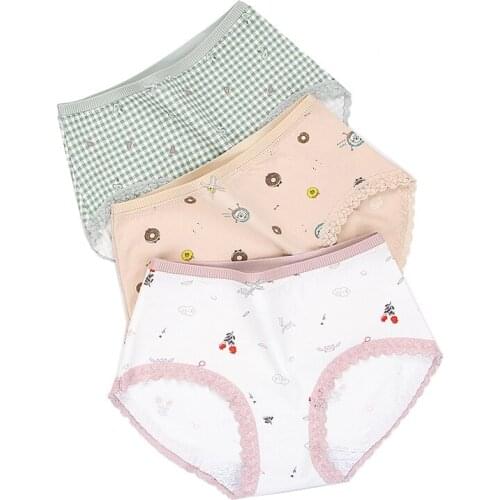 Womens Underwear 18 For Girl Cotton Female Kawaii Underwear Lace Girl Panties Japan Loli Lingerie Cute Beautiful Underpanties