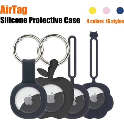 High Quality Pet Collar Anti-Lost Anti-Scratch Shockproof Protective Case For Apple AirTag Locator Tracker Device Keychain Cover