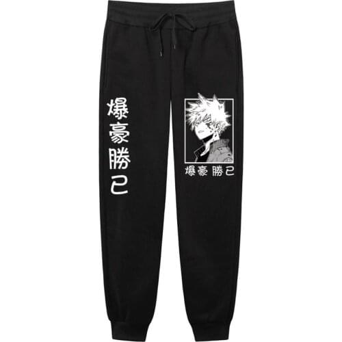 Japanese Anime My Hero Academia Katsuki Bakugo Harajuku Woman Pants Print Joggers Woman Trousers Casual Sweatpants Sweatpants