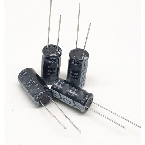 5pcs 2.7V 5F Energy Storage Toy Power Supply 2.7V5F 10mm*20mm Driving recorder capacitor