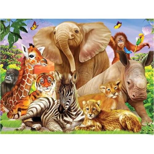 Animals diamond mosaic elephant full square embroidery painting rhinestone wall sticker decor diamond art needlework handcraft