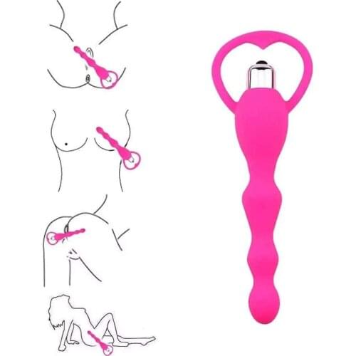 Anal Vibrator Sex Toys For Women Anal Beads Masturbation Gay Toys Prostate Massage Smooth Butt Silicone Plug Adult Products