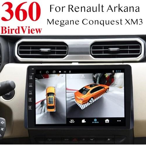 For Renault Arkana Megane Conquest XM3 Car Multimedia GPS Radio Navigation NAVI Player Integration CarPlay 360 BirdView 3D