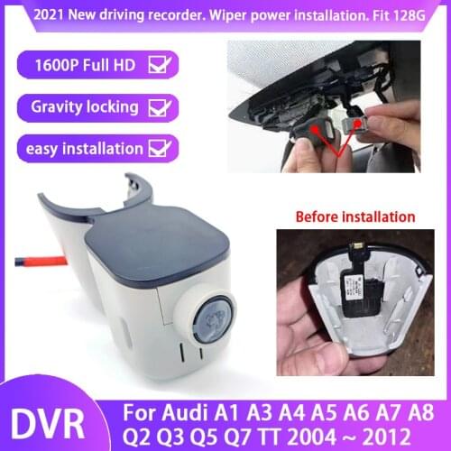 2K Car DVR Wifi Video Recorder Dash Cam Camera Easy Installation For Audi A1 A3 A4 A5 A6 A7 A8 Q2 Q3 Q5 Q7 TT 2004~2012 HD 1600P