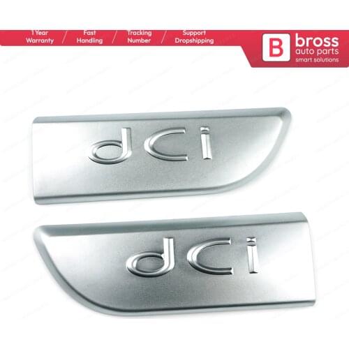 BSP562 2 Pieces Chrome DCI Badge Emblem 82 00 717 150 8200717150 Left and Right For Megane MK2 2002-2008; scenic MK2 2003-2009
