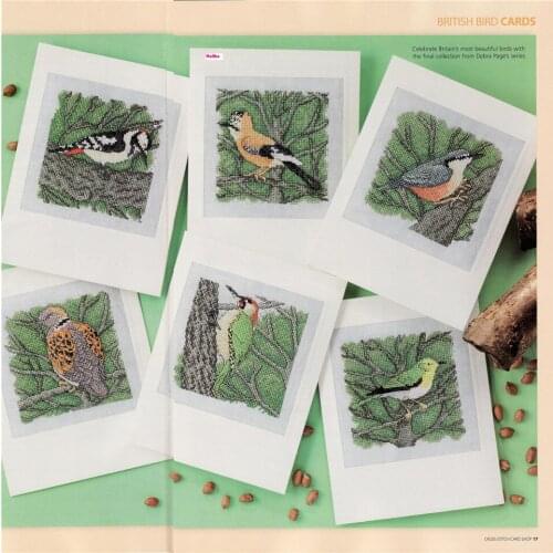 CD347 Cross Stitch Kit Package Greeting Cards Needlework Counted Cross-Stitching Kits Christmas Mothers Fathers Day Birthday