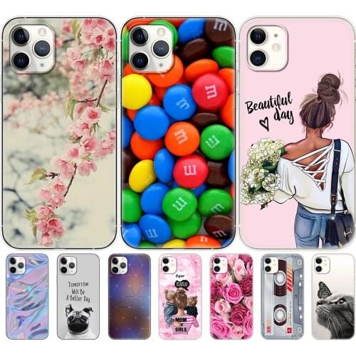 Case For iphone 11soft Cases for iphone 11 pro max eleven silicon coque etui bumper phone back cover full 360 protective