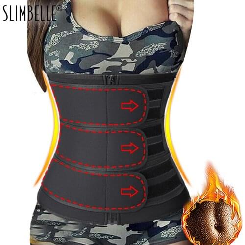 Women Waist Trainer Body Shaper Corsets with Zipper Cincher Corset Top Slimming Belt Neoprene Black Shapers Shapewear Plus Size