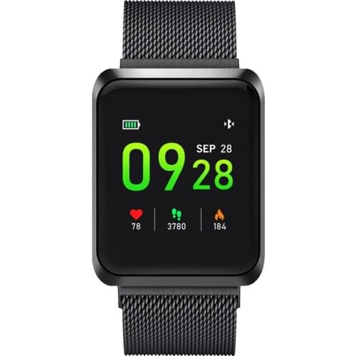 Bluetooth Fitness Tracker Wristband Pedometer For Men Woman IP67 Smart Bracelet Heart Rate Time Smartband With Alarm Clock