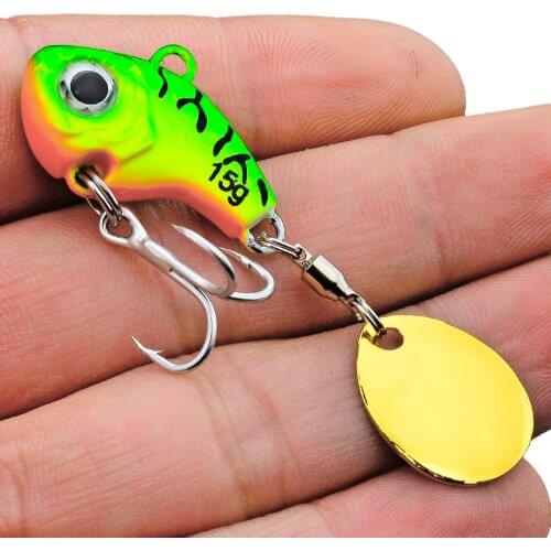 5g 10g 15g 20g Metal Blade VIB Tengsten Vibration Spinning Fishing Lures Colorado Saltwater Freshwater Bait Wholesale