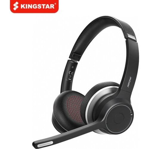 KINGSTAR HC5 Bluetooth 5.0 Headset For Call Center Driver Office Wireless Wired 2 in 1 Battery Life CVC 8.0 Noise Cancelling Mic