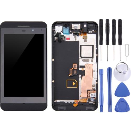 LCD Screen and Digitizer Full Assembly with Frame for BlackBerry Z10 4G