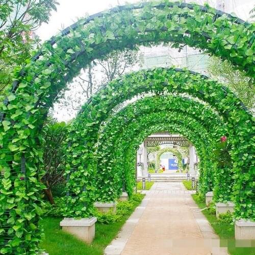 Green Artificial Fake Hanging Vine Plant Leaves Foliage Flower Garland Home Garden Wall Hanging Decoration IVY Vine Supplies