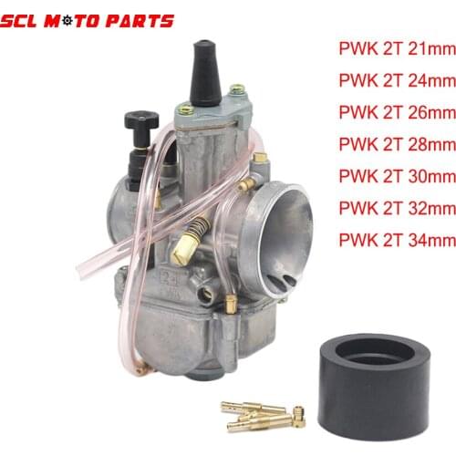 ALconstar-Racing Motorcycle Carburetor 21 24 26 28 30 32 34mm 2T PWK Carburador Universal For 2T Engine Off-Road Scooter ATV UTV