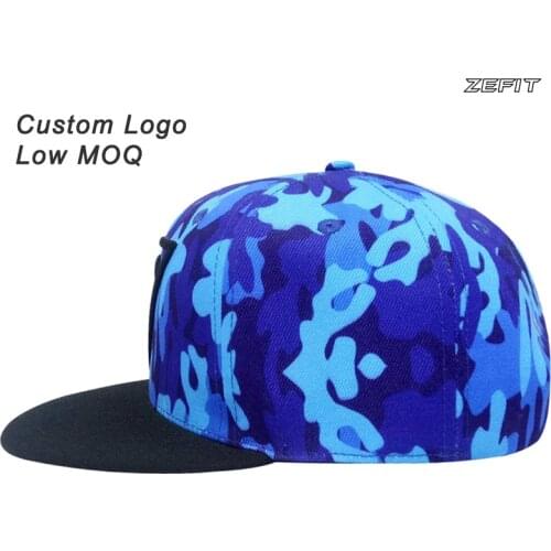 Hat custom full printing color 3d printed logo fiited closer football tennis hat team ball player baseball custom flat brim hat