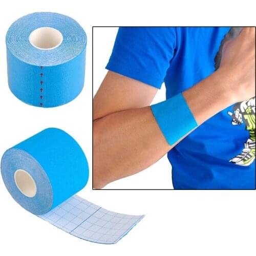 5cm x 5m Kinesiology Roll Cotton Elastic Adhesive Muscle Bandage Strain Injury Support Neuromuscular Sport Tape Bicycle Stickers