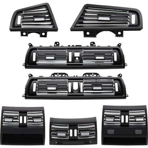 LHD Car Accessories Chromed Air Vent Grille Outlet Cover Panel Replacement For BMW 5 Series F10 F11 520 525 528 530 535