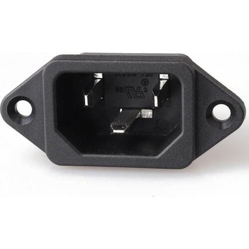LZ-14-1-04 15A 250V UL Universal Snap-in AC Power socket 3pin UL AC connector