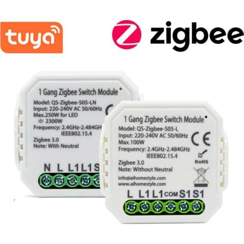 Tuya Zigbee Switch Module Wireless Light Switch Relay Compatible Alexa Google Home