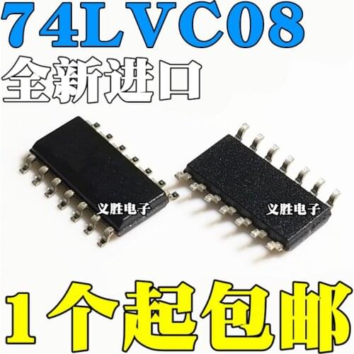 2PCS New and original 74LVC08 74LVC08AD SOP-14 3.9MM Logic chip Electronic chip, logic IC chip, narrow consideration