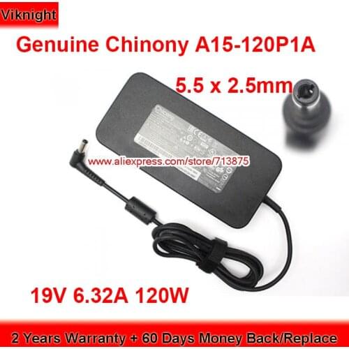 Genuine Chinony A15-120P1A 19V 6.32A AC Adapter for MSI MS163A MS-163A MS-1651 MS-1652 PA-1121-28 ADP-120ZB AB ADP-120ZB BB