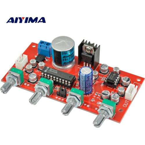 AIYIMA LM1036 Tone Board Bass Treble Volume Adjustment With NE5532 Preamplifier Amplifier OP AMP DC 12V-24V DIY For Home Theater